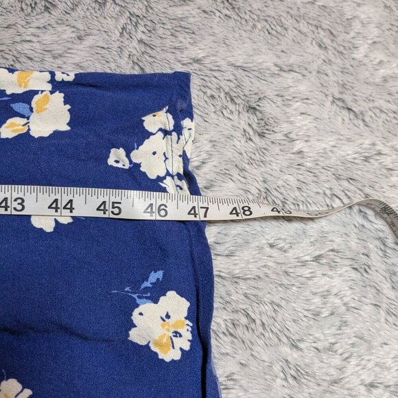 Reformation Midi Floral Jade Dress Blue White Flowers Tie Strap Large - Picture 9 of 9